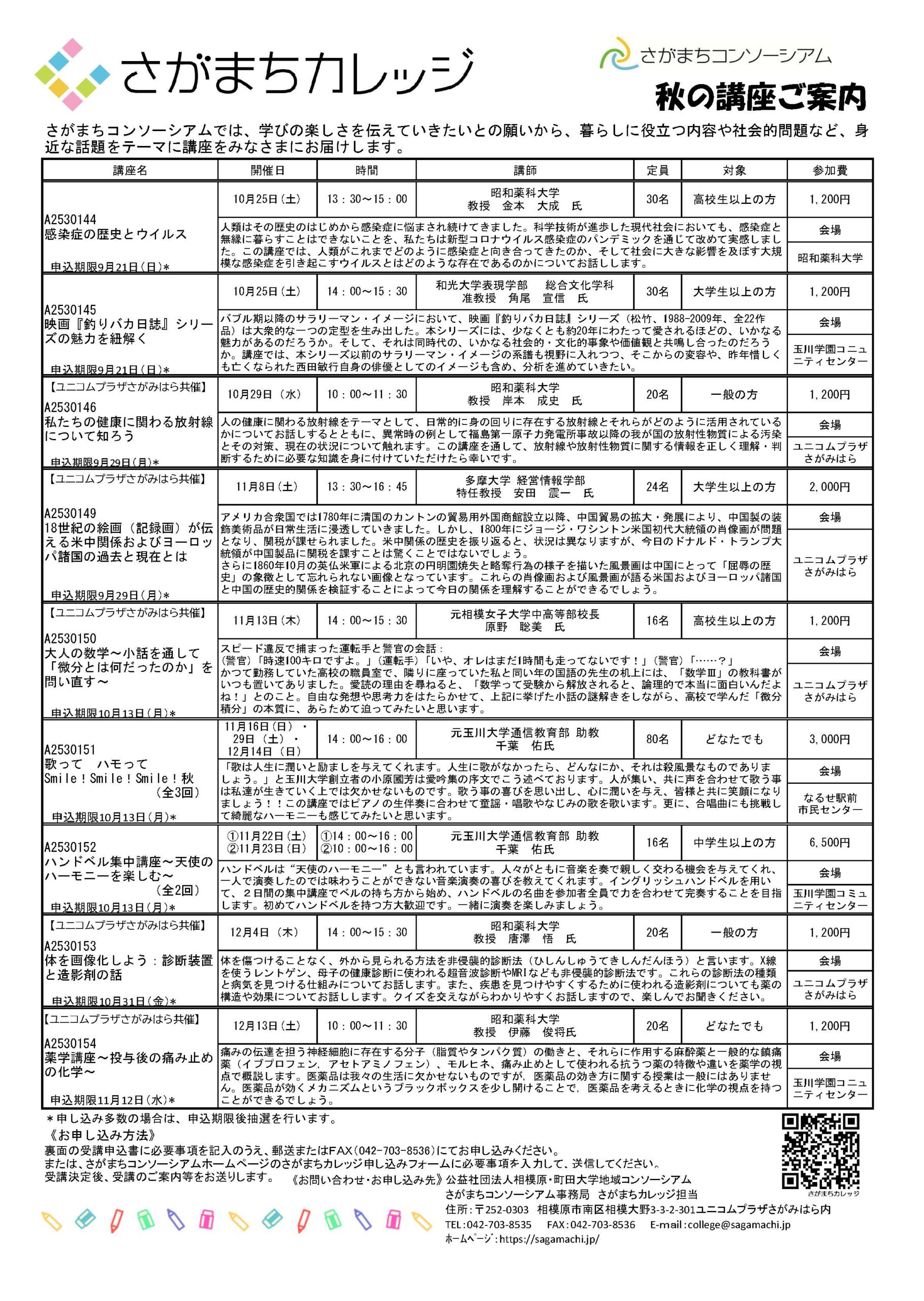 講座一覧